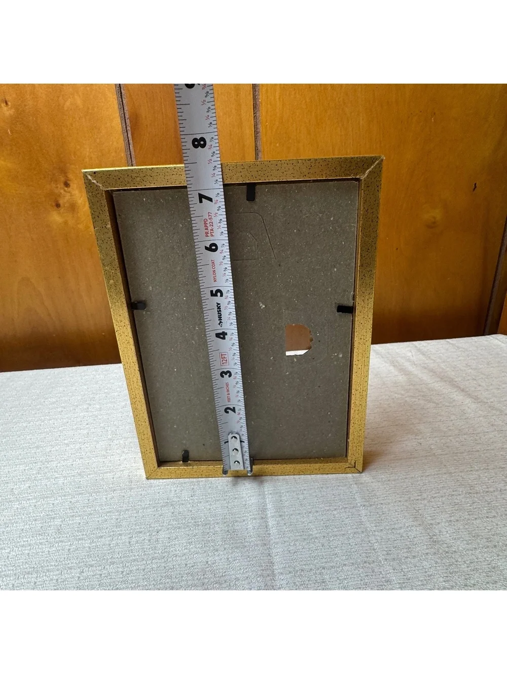 Vintage Gold Floral 5x7 Picture Frame Blue Gray Roses Cottage Chic Decor